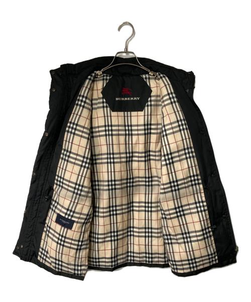 BURBERRY（バーバリー）BURBERRY (バーバリー) ラクーンファー フーデッドダウンコート ブラック サイズ:9の古着・服飾アイテム