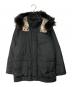 BURBERRY（バーバリー）の古着「ラクーンファー フーデッドダウンコート」｜ブラック