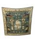 HERMES (エルメス) TUTANKHAMUN カレ90 シルクスカーフ グリーン：15000円
