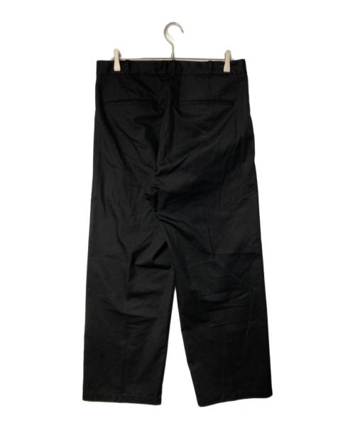 GHbm（ジーエイチビーエム）GHbm (ジーエイチビーエム) OVY (オヴィー) BRITISH TWILL TROUSERS ブラック サイズ:XLの古着・服飾アイテム
