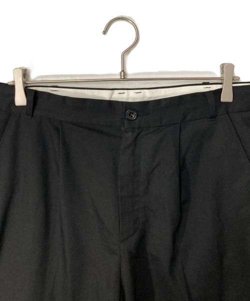 GHbm（ジーエイチビーエム）GHbm (ジーエイチビーエム) OVY (オヴィー) BRITISH TWILL TROUSERS ブラック サイズ:XLの古着・服飾アイテム