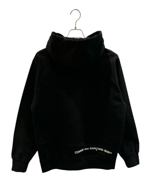 SUPREME（シュプリーム）SUPREME (シュプリーム) COMME des GARCONS SHIRT (コムデギャルソンシャツ) Split Box Logo Hooded Sweatshirt ブラック サイズ:Lの古着・服飾アイテム