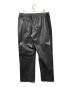 Needles (ニードルズ) nubian (ヌビアン) TRACK PANTS SYNCETIC LEATHER ブラック サイズ:XL：17000円