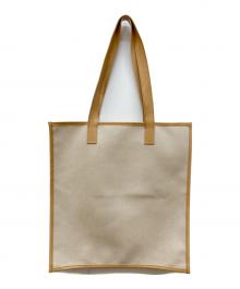 DECI（デシ）の古着「Limonta Toile De Tote Bag　（リモンタトートバック）」｜アイボリー×ベージュ