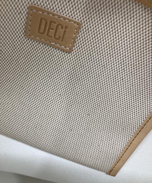DECI（デシ）DECI (デシ) Limonta Toile De Tote Bag　（リモンタトートバック） アイボリー×ベージュの古着・服飾アイテム