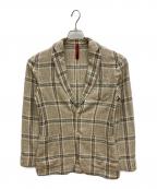 ernestoエルネスト）の古着「シルクテーラードジャケット」｜ベージュ