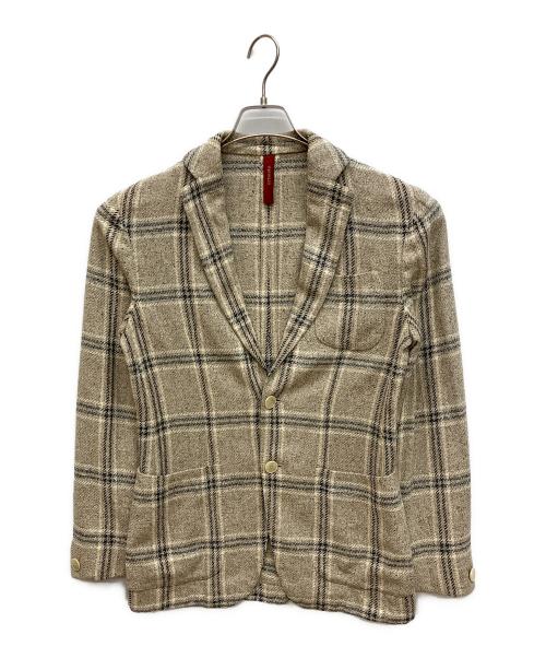 ernesto（エルネスト）ernesto (エルネスト) シルクテーラードジャケット ベージュ サイズ:44の古着・服飾アイテム