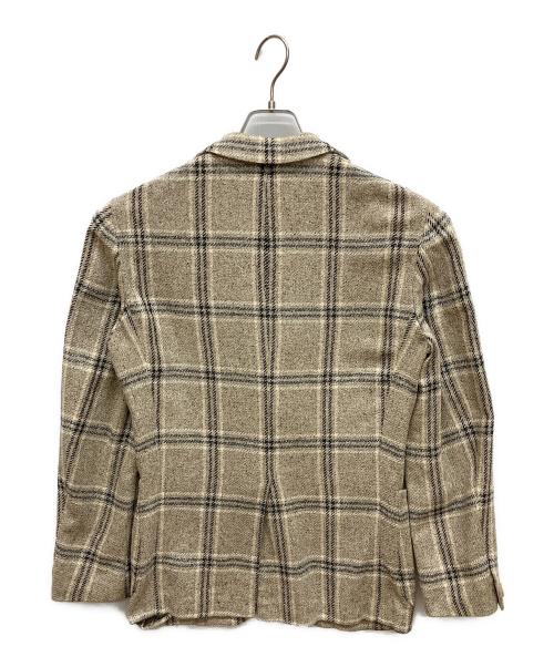 ernesto（エルネスト）ernesto (エルネスト) シルクテーラードジャケット ベージュ サイズ:44の古着・服飾アイテム