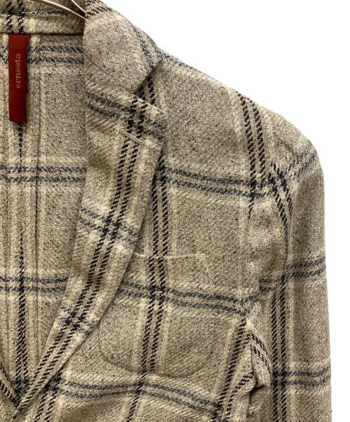 ernesto（エルネスト）ernesto (エルネスト) シルクテーラードジャケット ベージュ サイズ:44の古着・服飾アイテム