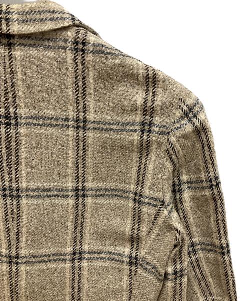 ernesto（エルネスト）ernesto (エルネスト) シルクテーラードジャケット ベージュ サイズ:44の古着・服飾アイテム