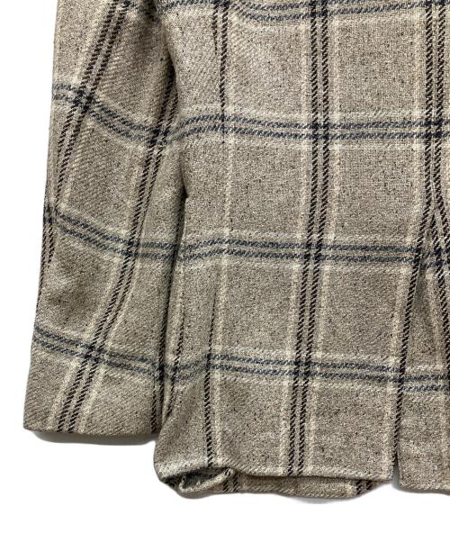 ernesto（エルネスト）ernesto (エルネスト) シルクテーラードジャケット ベージュ サイズ:44の古着・服飾アイテム