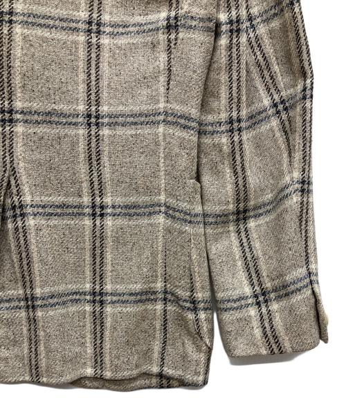 ernesto（エルネスト）ernesto (エルネスト) シルクテーラードジャケット ベージュ サイズ:44の古着・服飾アイテム