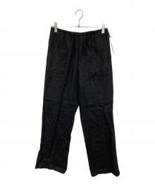 HER.（ハー）の古着「リネンワイドパンツ」｜ブラック