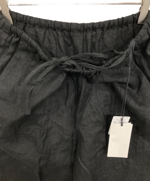 HER.（ハー）HER. (ハー) リネンワイドパンツ ブラック サイズ:Fの古着・服飾アイテム