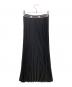 VERMEIL par iena (ヴェルメイユ パー イエナ) ロゴゴムプリーツマキシスカート ブラック サイズ:38：5000円
