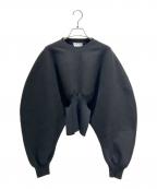 BOTTEGA VENETAボッテガベネタ）の古着「Puff sleeve knit パフスリーブニット 648785」｜ブラック