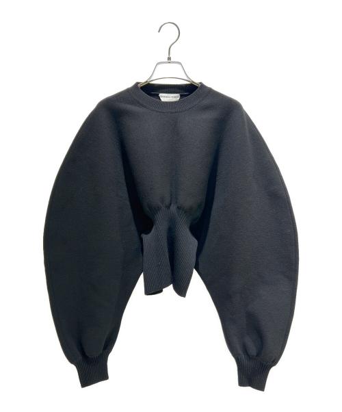 BOTTEGA VENETA（ボッテガベネタ）BOTTEGA VENETA (ボッテガベネタ) Puff sleeve knit パフスリーブニット 648785 ブラック サイズ:Sの古着・服飾アイテム