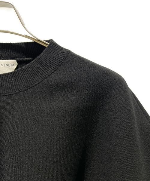 BOTTEGA VENETA（ボッテガベネタ）BOTTEGA VENETA (ボッテガベネタ) Puff sleeve knit パフスリーブニット 648785 ブラック サイズ:Sの古着・服飾アイテム