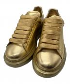 ALEXANDER McQUEENアレキサンダーマックイーン）の古着「PELLE S.GOMM METAL　スニーカー」｜ゴールド
