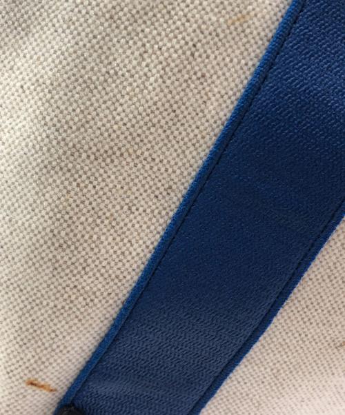 BALENCIAGA（バレンシアガ）BALENCIAGA (バレンシアガ) ネイビーカバスバッグ アイボリー×ブルーの古着・服飾アイテム