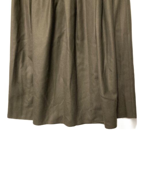O'NEIL OF DUBLIN（オニールオブダブリン）O'NEIL OF DUBLIN (オニールオブダブリン) Spick and Span (スピックアンドスパン) 別注 ウール サイドベルト プリーツスカート オリーブ サイズ:36の古着・服飾アイテム