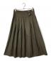 O'NEIL OF DUBLIN（オニールオブダブリン）の古着「別注 ウール サイドベルト プリーツスカート」｜オリーブ