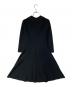 ANAYI (アナイ) エンブロイダリーカラーフレアーワンピース ブラック サイズ:36：7000円