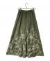 AMERI (アメリ) EMBROIDERY TUCK FLARED SKIRT グリーン サイズ:S：5000円