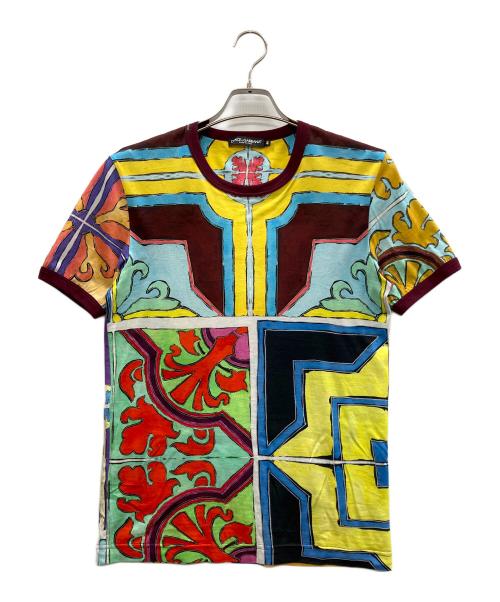 DOLCE & GABBANA（ドルチェ＆ガッバーナ）DOLCE & GABBANA (ドルチェ＆ガッバーナ) 総柄半袖Tシャツ マルチカラー サイズ:46の古着・服飾アイテム