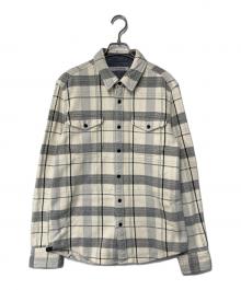 OUTERKNOWN（アウターノーン）の古着「チェックシャツ」｜アイボリー×グレー