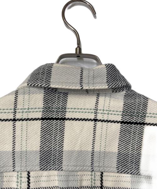 OUTERKNOWN（アウターノーン）OUTERKNOWN (アウターノーン) チェックシャツ アイボリー×グレー サイズ:Sの古着・服飾アイテム