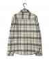 OUTERKNOWN (アウターノーン) チェックシャツ アイボリー×グレー サイズ:S：7000円