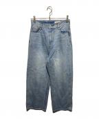 ARPEGE STORYアルページュストーリー）の古着「ワイドデニムパンツ」｜インディゴ