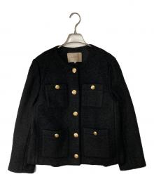 JUSGLITTY（ジャスグリッティー）の古着「ブークレジャコット」｜ブラック