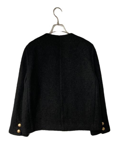 JUSGLITTY（ジャスグリッティー）JUSGLITTY　 (ジャスグリッティー) ブークレジャコット ブラック サイズ:2の古着・服飾アイテム