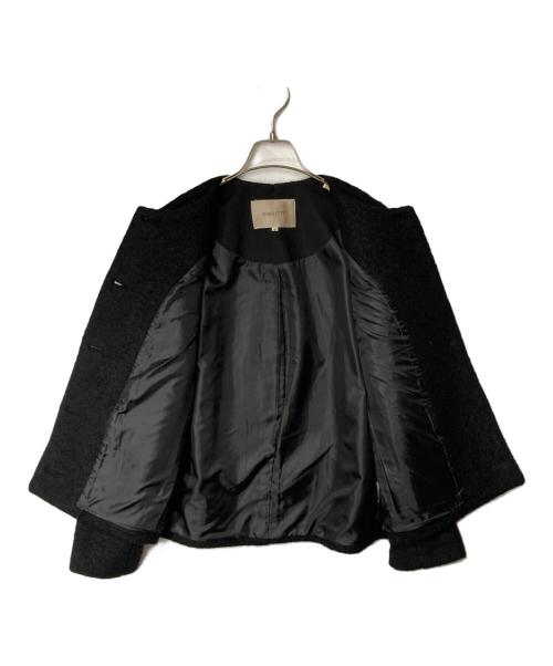 JUSGLITTY（ジャスグリッティー）JUSGLITTY　 (ジャスグリッティー) ブークレジャコット ブラック サイズ:2の古着・服飾アイテム