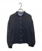 SLOBE IENAスローブ イエナ）の古着「ドットミニフリルブラウス」｜ブラック