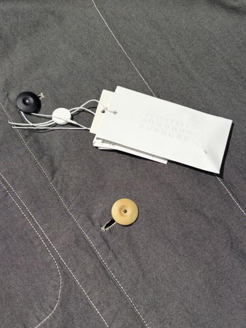 Maison Margiela（メゾンマルジェラ）Maison Margiela (メゾンマルジェラ) Canvas Coat/ステンカラーコート/ロングコート/コート グレー サイズ:46の古着・服飾アイテム