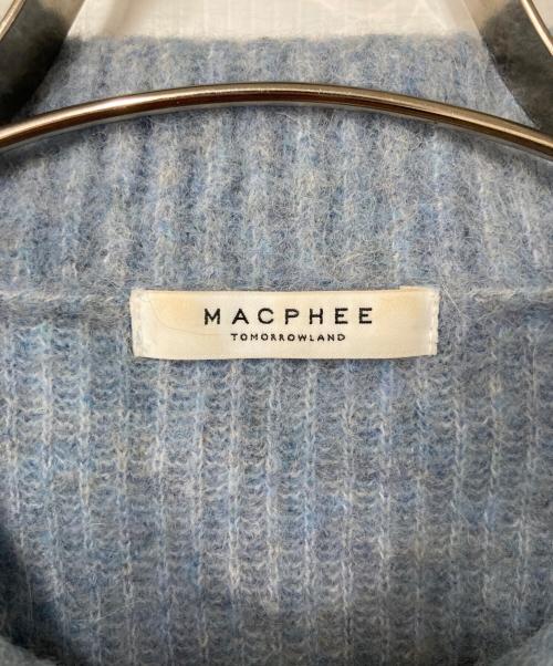 MACPHEE（マカフィー）MACPHEE (マカフィー) フラッフィーアルパカ ショートカーディガン スカイブルー サイズ:Sの古着・服飾アイテム