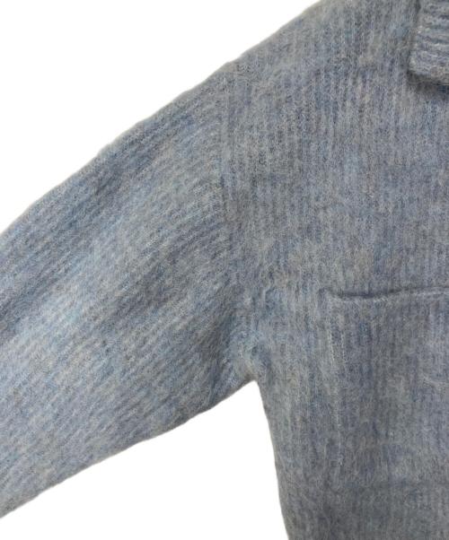 MACPHEE（マカフィー）MACPHEE (マカフィー) フラッフィーアルパカ ショートカーディガン スカイブルー サイズ:Sの古着・服飾アイテム