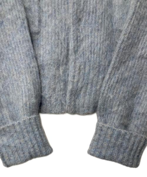 MACPHEE（マカフィー）MACPHEE (マカフィー) フラッフィーアルパカ ショートカーディガン スカイブルー サイズ:Sの古着・服飾アイテム