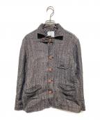 DU TANGOデュ タンゴ）の古着「ウールリネンジャケット」｜グレー