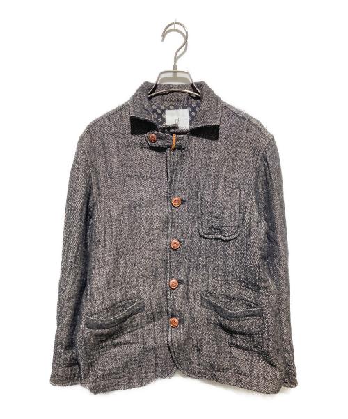 DU TANGO（デュ タンゴ）DU TANGO (デュ タンゴ) ウールリネンジャケット グレー サイズ:FREEの古着・服飾アイテム