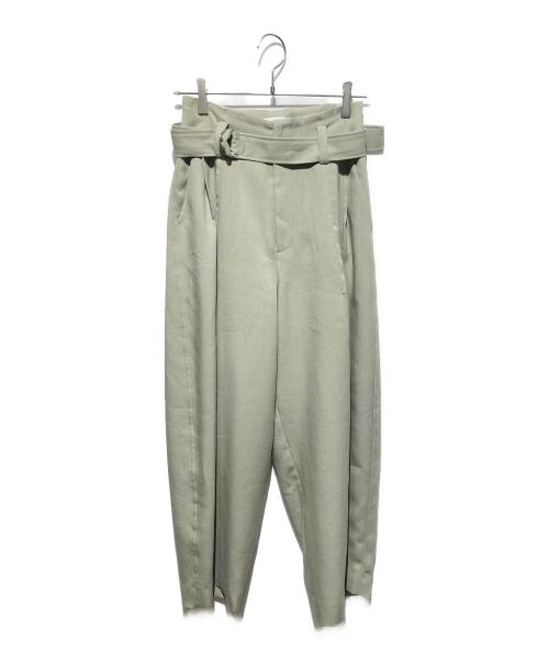 MIESROHE（ミースロエ）MIESROHE (ミースロエ) ハイフォルム2タックPT グリーン サイズ:1の古着・服飾アイテム