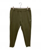 POLO RALPH LAURENポロ・ラルフローレン）の古着「スウェットパンツ　ダブルニットジョガーパンツ」｜カーキ