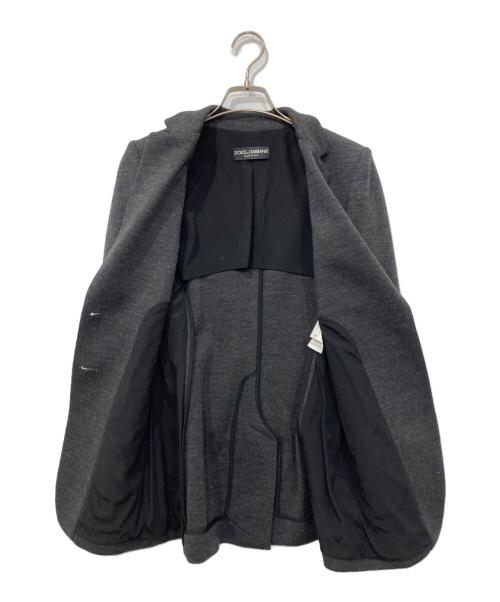 DOLCE & GABBANA（ドルチェ＆ガッバーナ）DOLCE & GABBANA (ドルチェ＆ガッバーナ) 金釦ブレザー チャコールグレー サイズ:38の古着・服飾アイテム