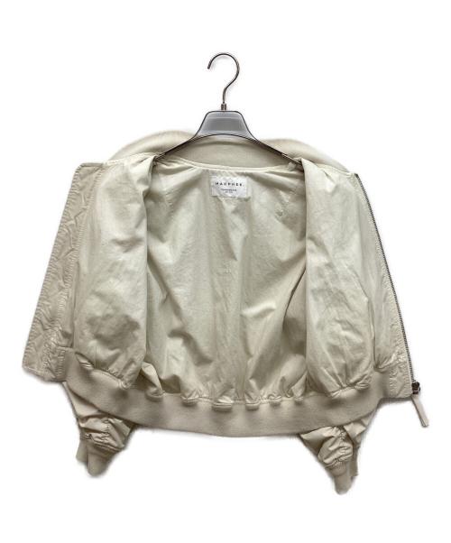 MACPHEE（マカフィー）MACPHEE (マカフィー) ポリエステルナイロン ジップアップブルゾン アイボリー サイズ:36の古着・服飾アイテム
