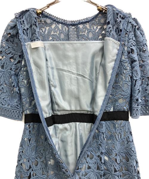 CELFORD（セルフォード）CELFORD (セルフォード) ケミカルレースワンピース ブルー サイズ:34の古着・服飾アイテム