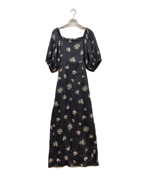 styling/（スタイリング）styling/ (スタイリング) スクエアギャザーショルダーワンピース ブラック サイズ:SIZE 0の古着・服飾アイテム