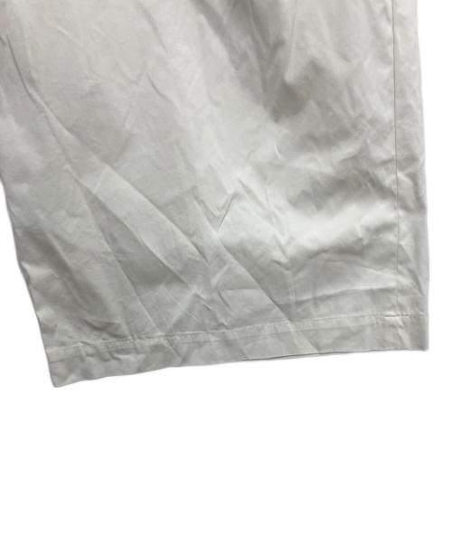 DES PRES（デ プレ）DES PRES (デ プレ) コットンストレッチポプリン 2タックワイドパンツ ホワイト サイズ:32の古着・服飾アイテム